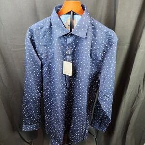 Being Animal Long Sleeve Button Up Blue Size 3XL